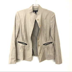 Lafayette 148 Khaki Suit Blazer Size 6
